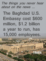Somebody thought it was a good idea to build the largest embassy in the world in a war zone using slave labor from Asia, and for what purpose?